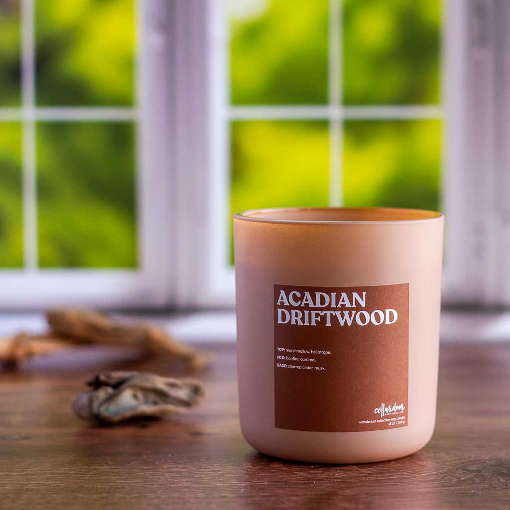 Acadian Driftwood - 13 oz Wooden Wick Soy Candle