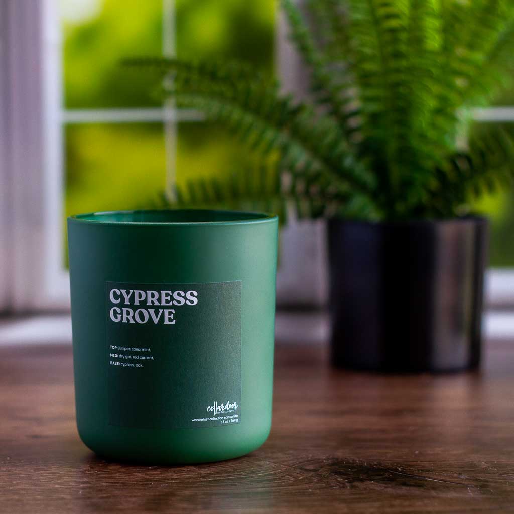 Cypress Grove - 13 oz Wooden Wick Soy Candle