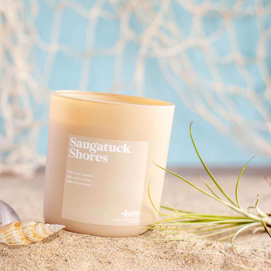 Saugatuck Shores - 13 oz Wooden Wick Soy Candle