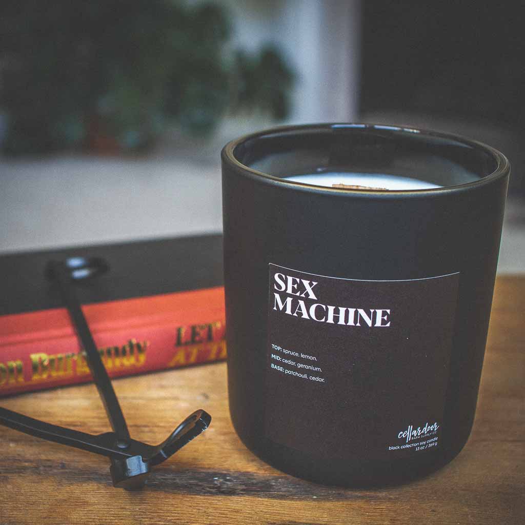 Sex Machine - 13 oz Wooden Wick Soy Candle