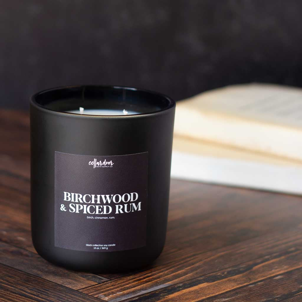 Birchwood & Spiced Rum - 13 oz Double Wick Soy Candle