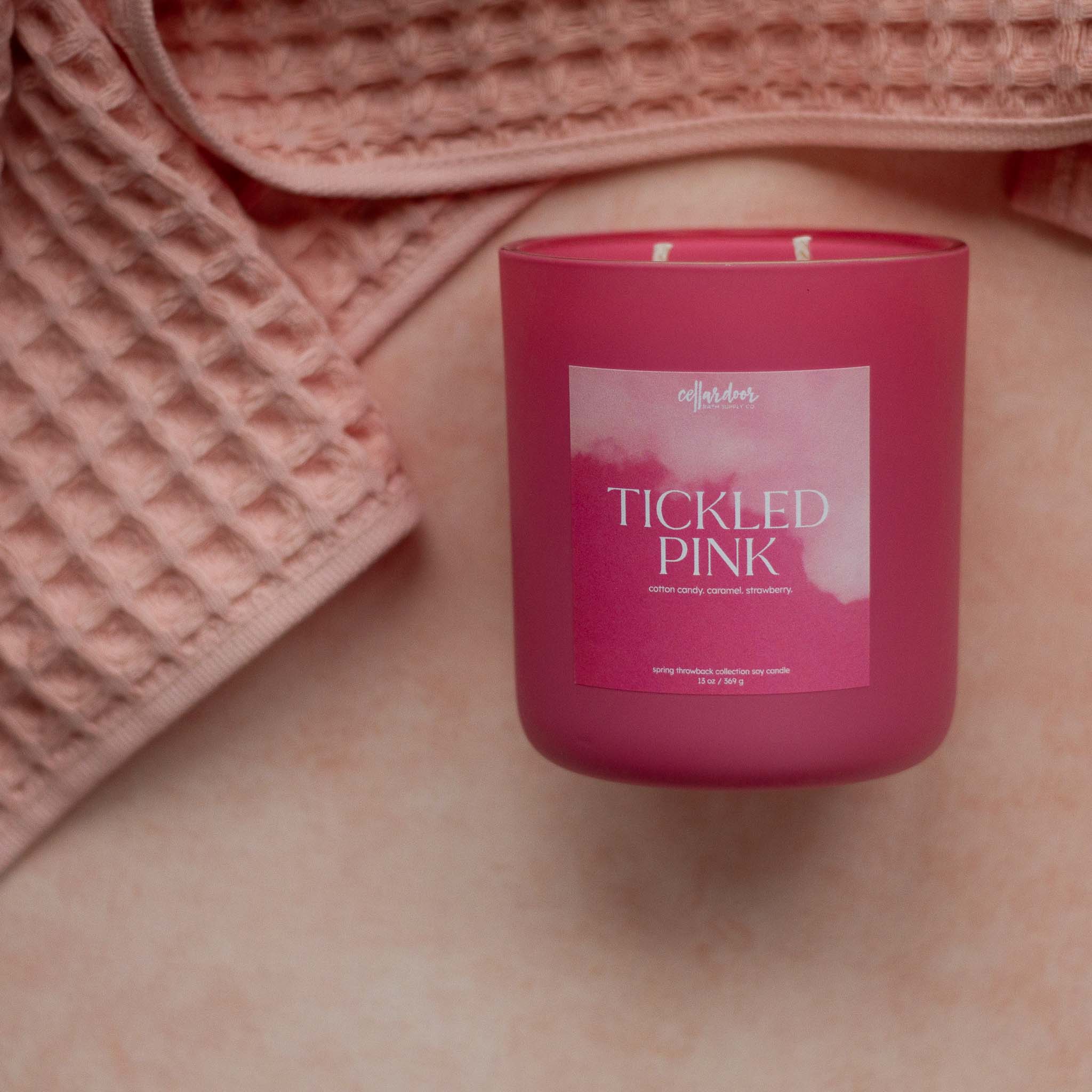 Tickled Pink - 13 oz Double Wick Soy Candle