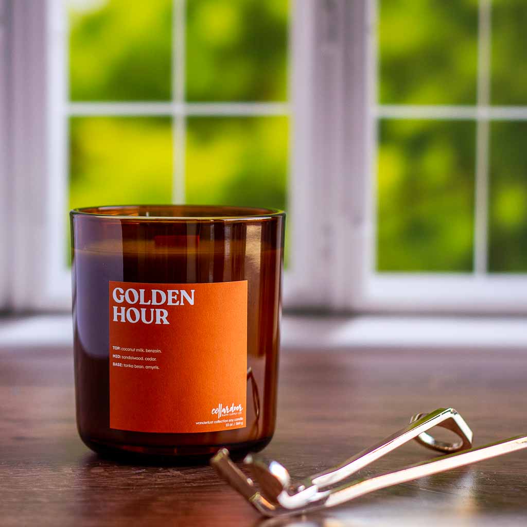 Golden Hour - 13 oz Wood Wick Soy Candle
