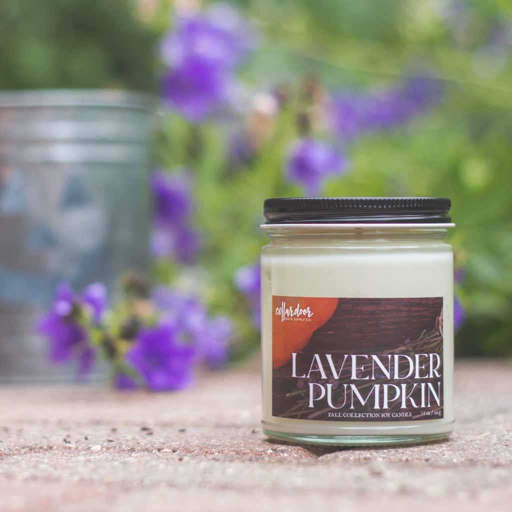 Lavender Pumpkin - 7.5 oz Soy Candle