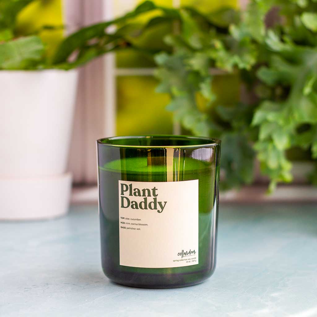 Plant Daddy - 13 oz Wood Wick Soy Candle — Cellar Door Bath Supply Co.