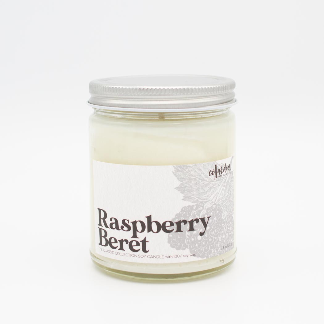 Raspberry Beret - 7.5 oz Soy Candle